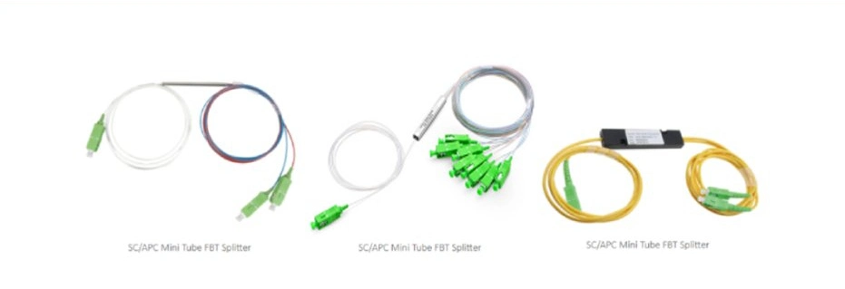 Factory Direct Sale FTTH Fiber Optic/Optical Coupler Fbt 1X2 1X4 1X8 1X16 Mini/Steel Tube PLC Splitter for Network