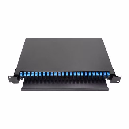 19-Zoll-Rack-montiertes verschiebbares Glasfaser-Patchpanel