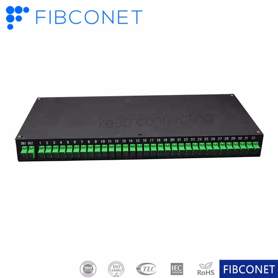 FTTH 48-Port-Patchpanel mit fester ODF-Einheit, Sc/LC/St/FC, 19-Zoll-Rackmontage für ODF-Glasfaser-Patchpanel